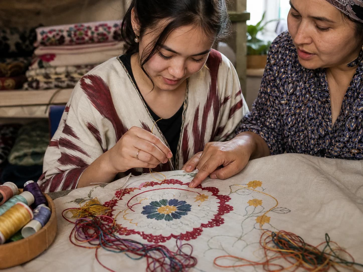 Yangi boshlovchi sinab ko‘rmoqda: so‘zana kashtasi